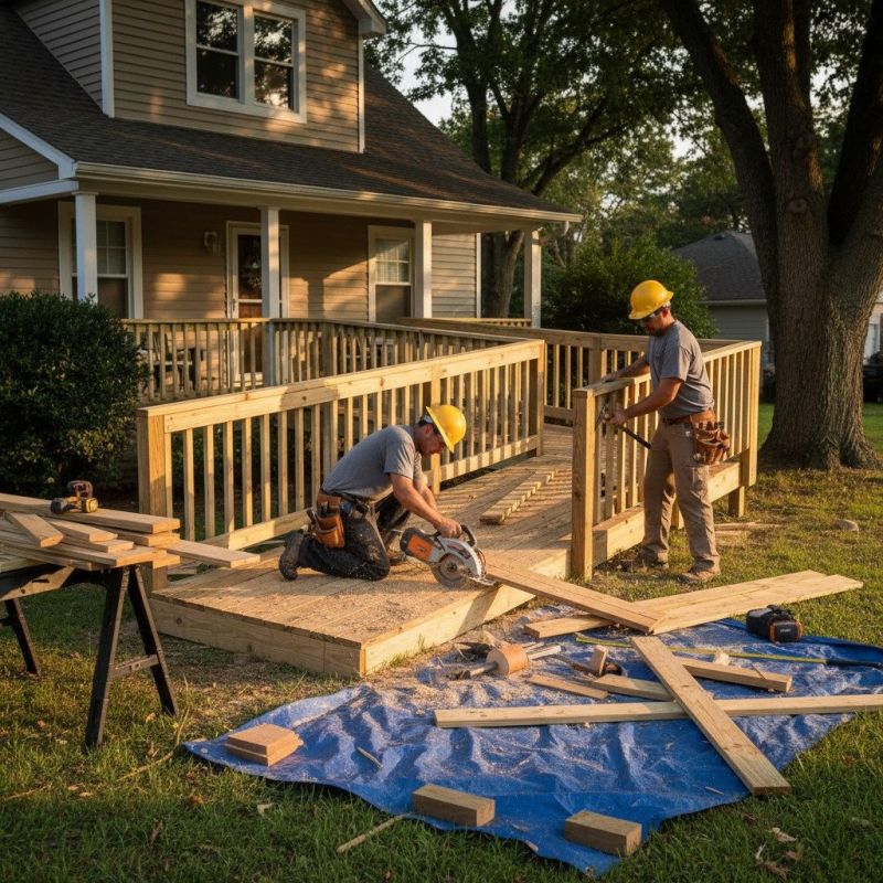 Wood Ramp Installation detail